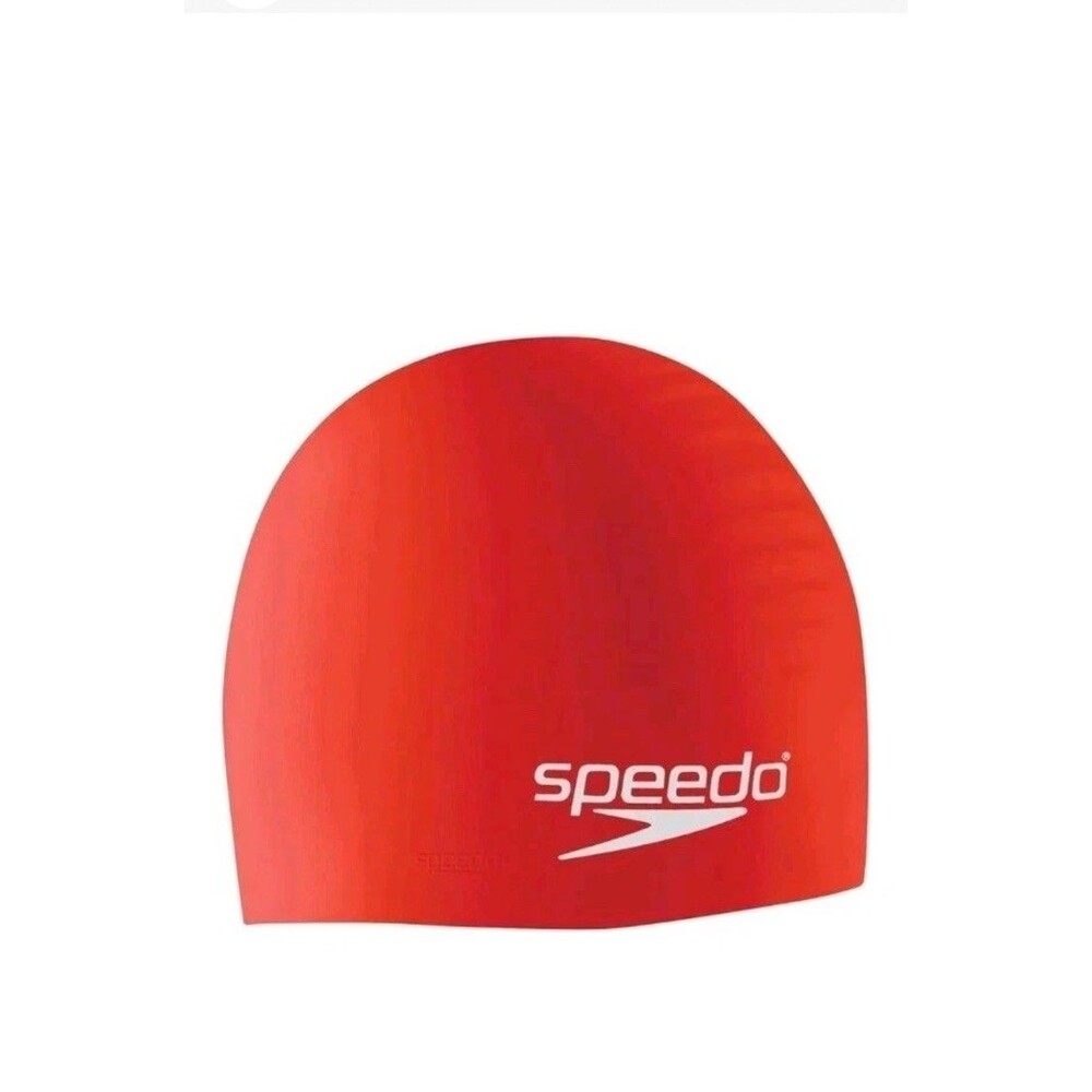 Speedo Swim Cap Silicone One Size Red